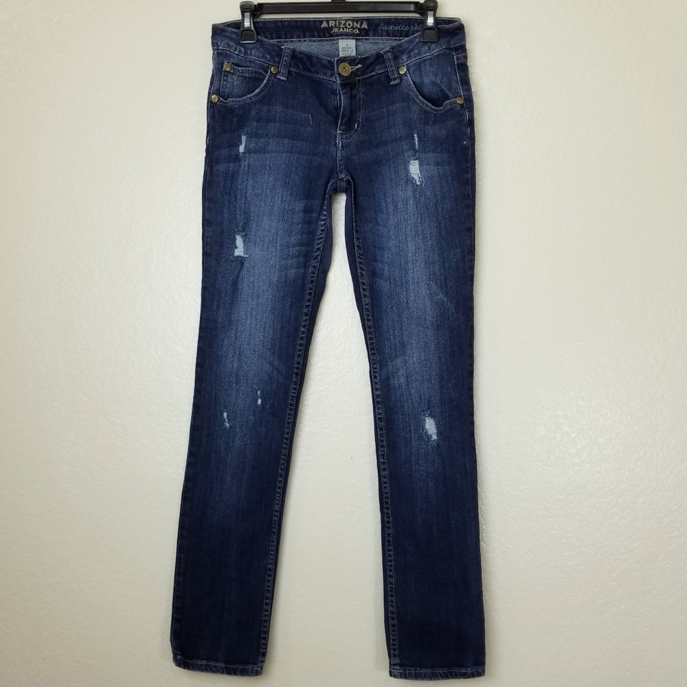 Arizona Jean Company Women’s Skinny Jeans - Dark Blue Wash